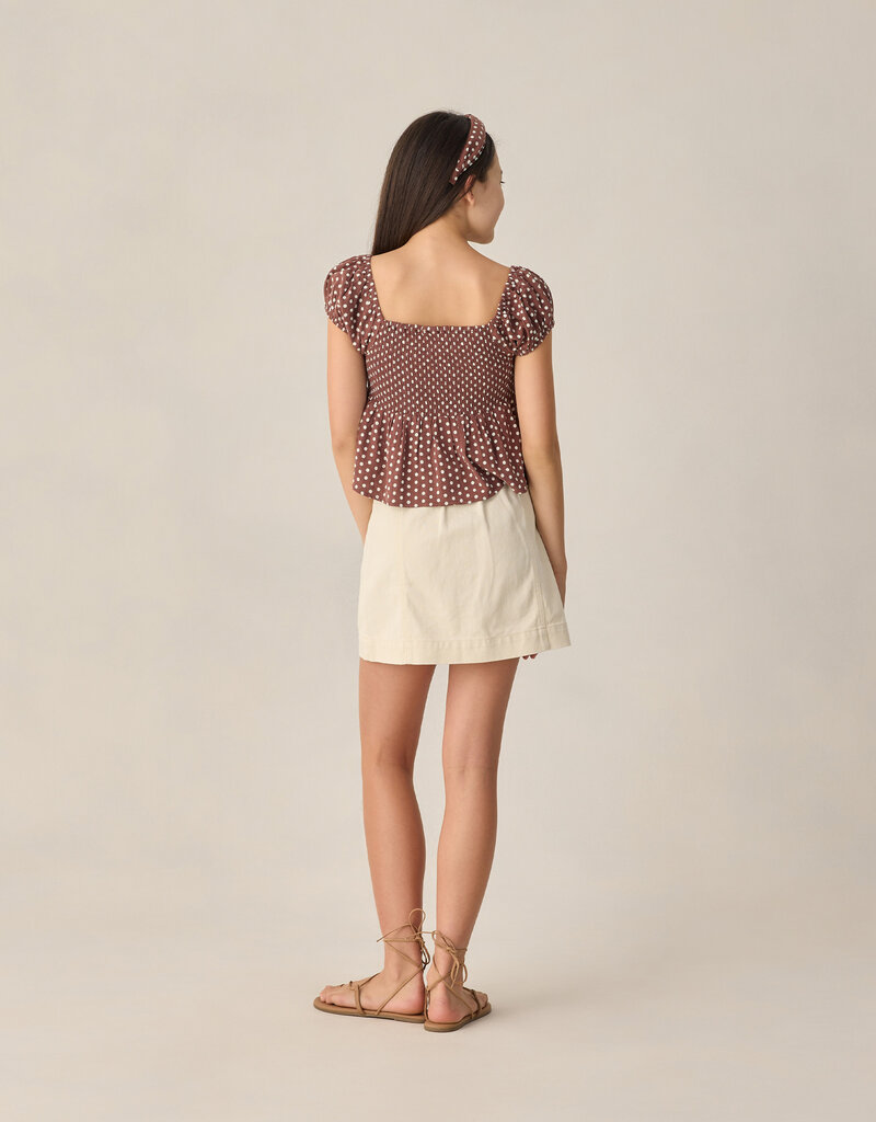 Rylee + Cru LLC TEEN DENVER MINI SKIRT NATURAL