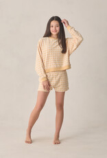 Rylee + Cru Inc. TEEN KARLI SET BUTTERSCOTCH GRID