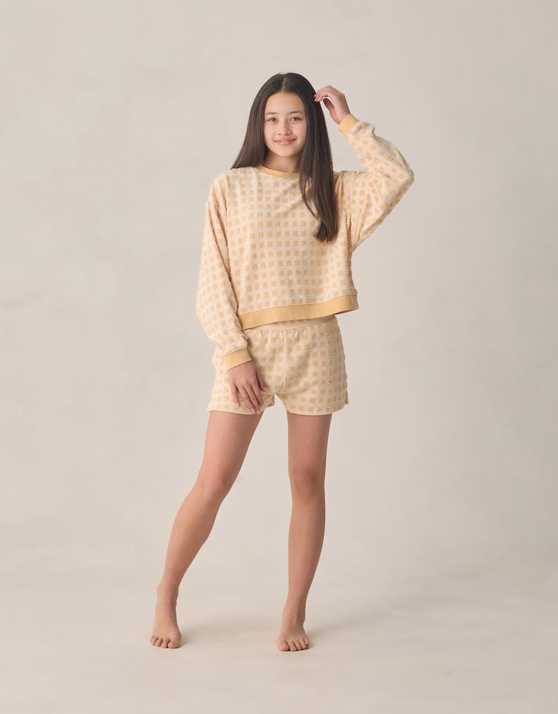 Rylee + Cru Inc. TEEN KARLI SET BUTTERSCOTCH GRID