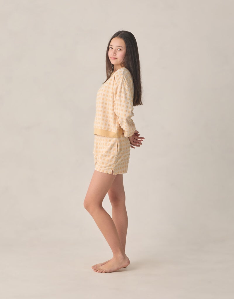 Rylee + Cru Inc. TEEN KARLI SET BUTTERSCOTCH GRID