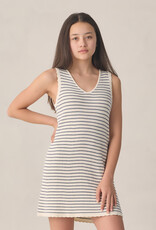Rylee + Cru LLC TEEN CROCHET TANK MINI DRESS MARINE STRIPE