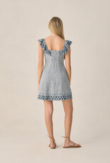 Rylee + Cru LLC TEEN BIANCA MINI DRESS MARINE GINGHAM