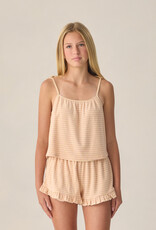 Rylee + Cru Inc. TEEN FAYE SET PINK STRIPE