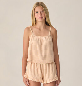 Rylee + Cru Inc. TEEN FAYE SET PINK STRIPE