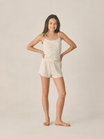 Rylee + Cru LLC SALE. TEEN POINTELLE LOUNGE SET BLUE DITSY