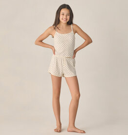 Rylee + Cru Inc. SALE TEEN POINTELLE LOUNGE SET BLUE DITSY