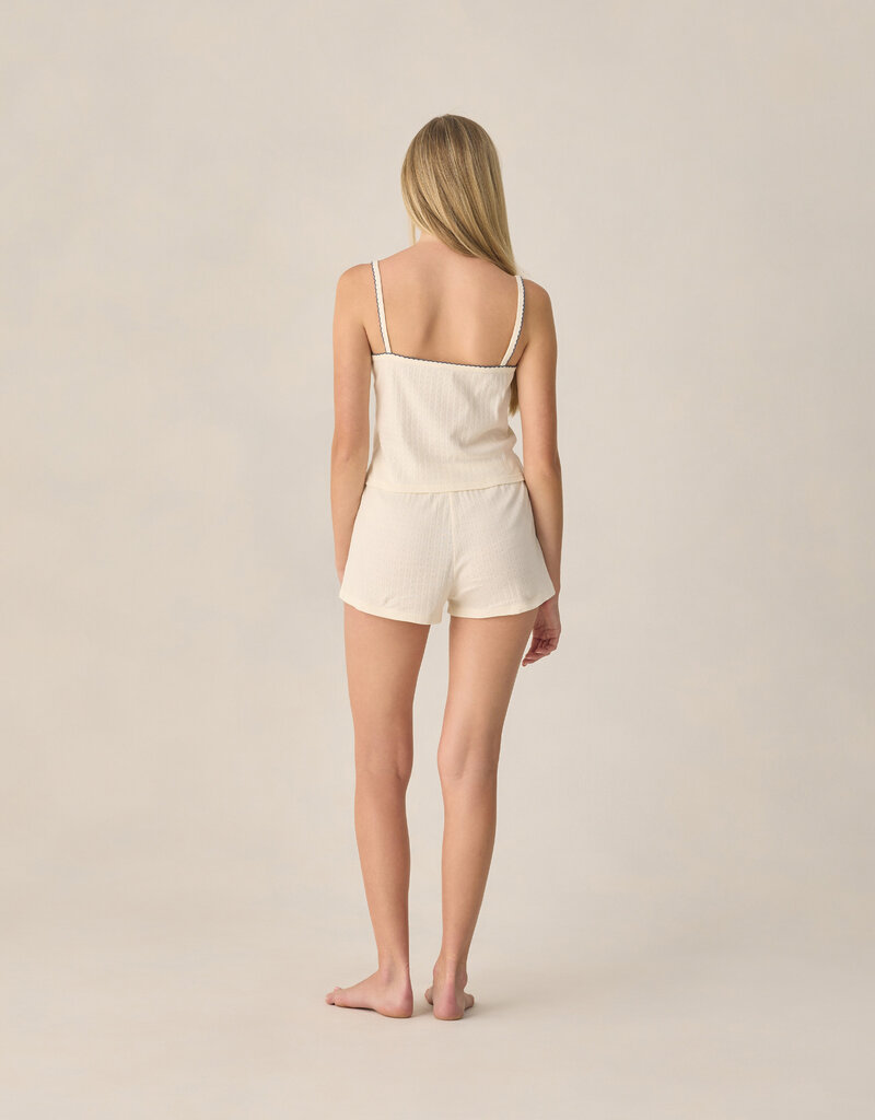 Rylee + Cru Inc. TEEN POINTELLE LOUNGE SET IVORY