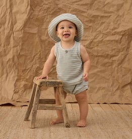 Rylee + Cru Inc. BABY TANK SET SEAFOAM TERRY STRIPE