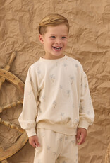 Rylee + Cru Inc. RELAXED SWEATSHIRT PALMS NATURAL