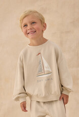 Rylee + Cru Inc. OVERSIZED SWEATSHIRT SET SAIL