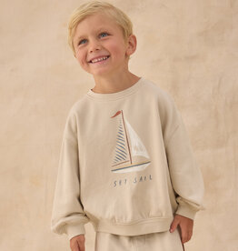 Rylee + Cru Inc. OVERSIZED SWEATSHIRT SET SAIL