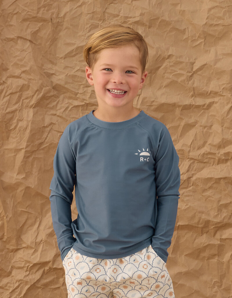 Rylee + Cru Inc. LONG SLEEVE RASHGUARD MARINE