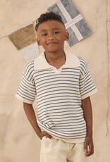 Rylee + Cru Inc. CHANDLER KNIT POLO MARINE STRIPE