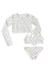 Rylee + Cru Inc. CROP RASHGUARD SET NAUTICAL