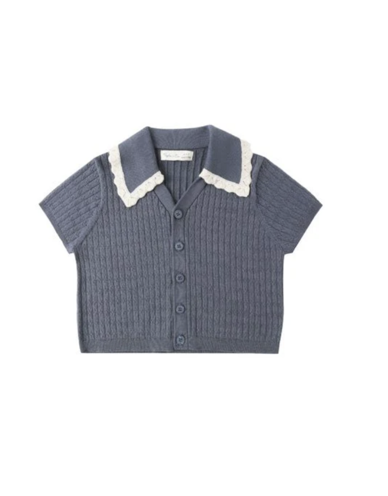 Rylee + Cru Inc. SLOANE KNIT TOP MARINE