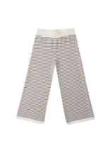 Rylee + Cru Inc. KNIT WIDE LEG PANT CHOCOLATE STRIPE
