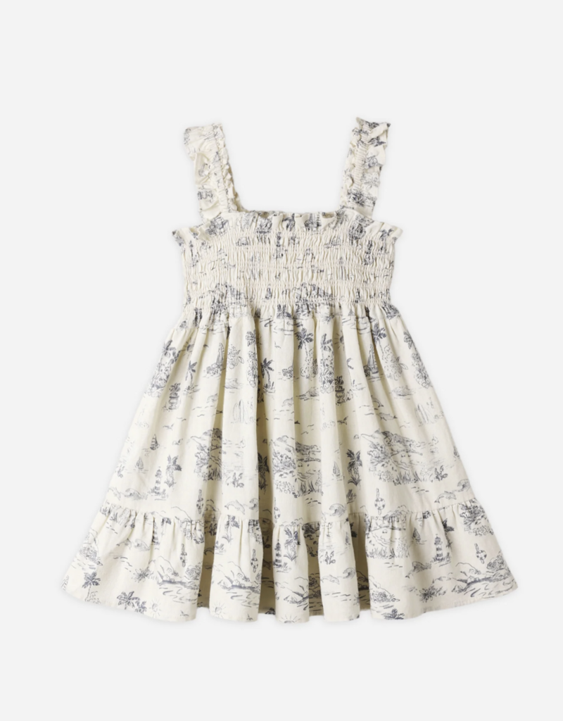 Rylee + Cru Inc. SUTTON DRESS OCEAN TOILE