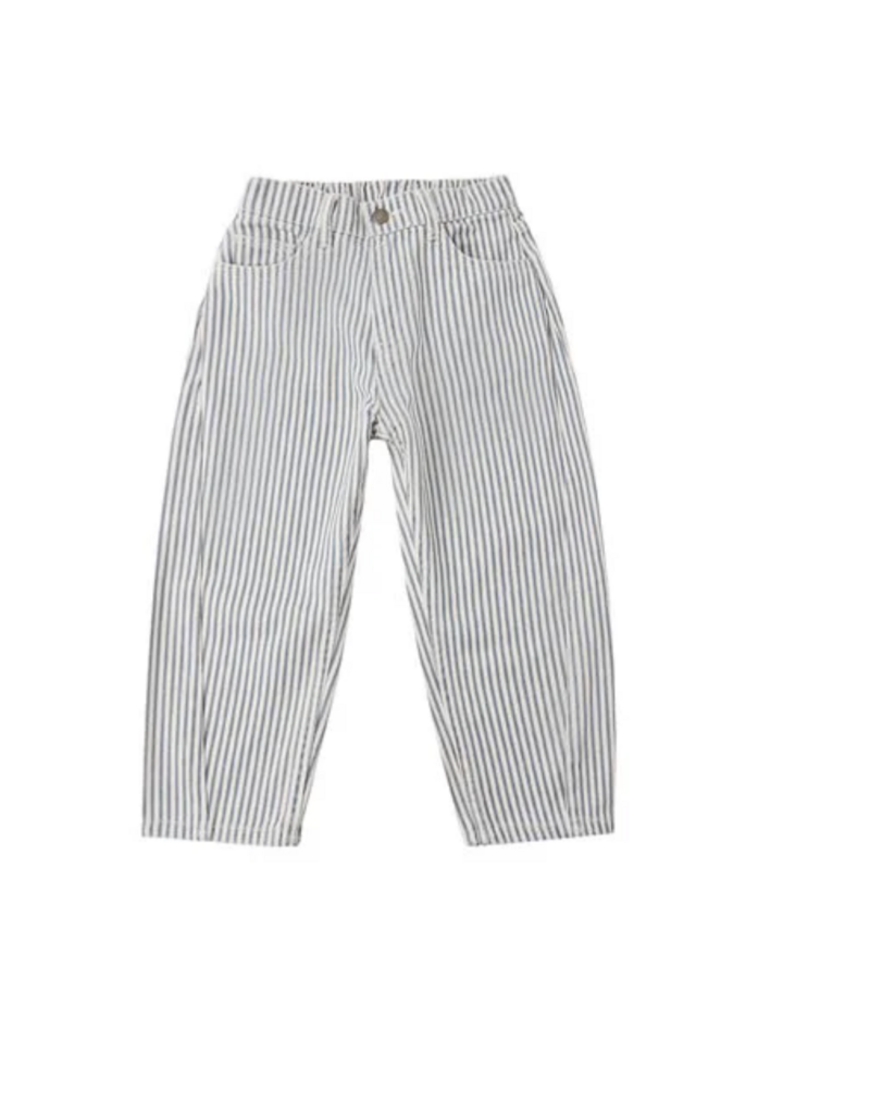 Rylee + Cru Inc. BARREL PANT RAILROAD STRIPE