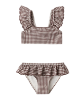 Rylee + Cru LLC SALE. SANTORINI BIKINI CHOCOLATE HOUNDSTOOTH