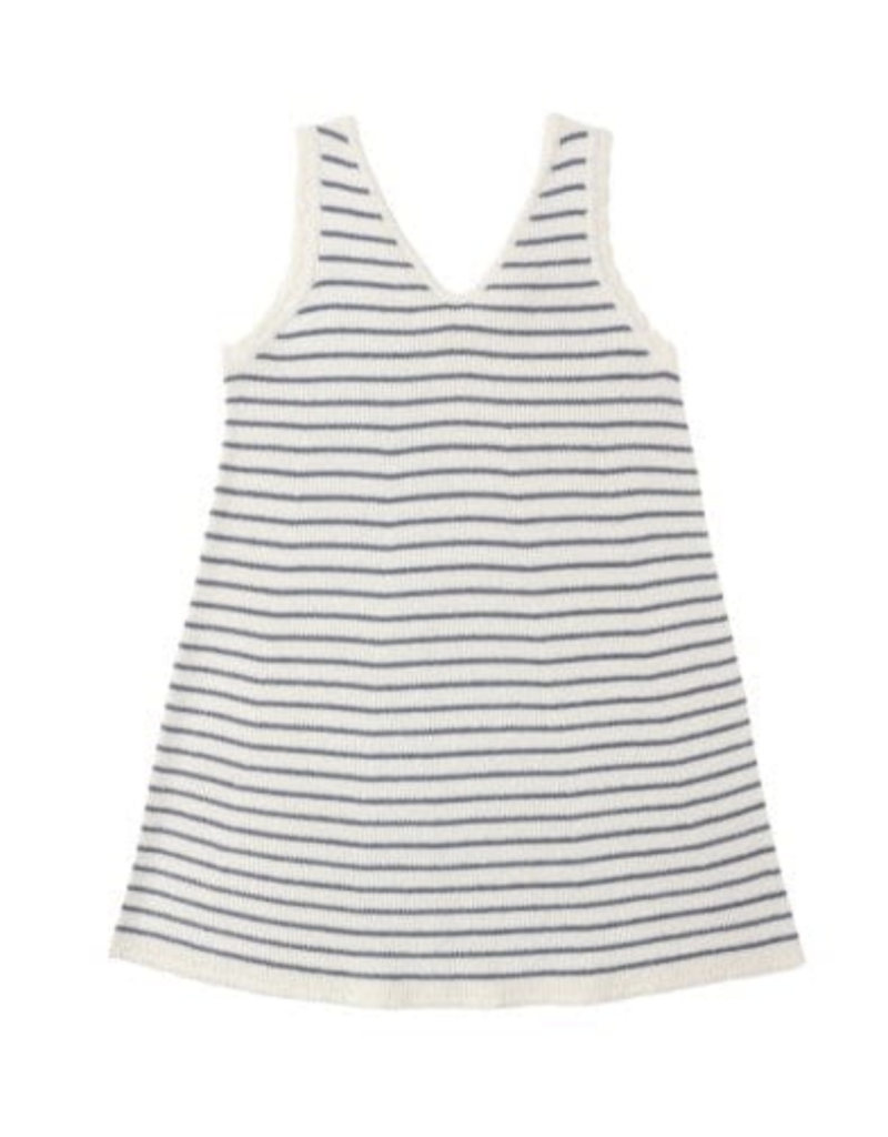 Rylee + Cru Inc. CROCHET TANK MINI DRESS MARINE STRIPE