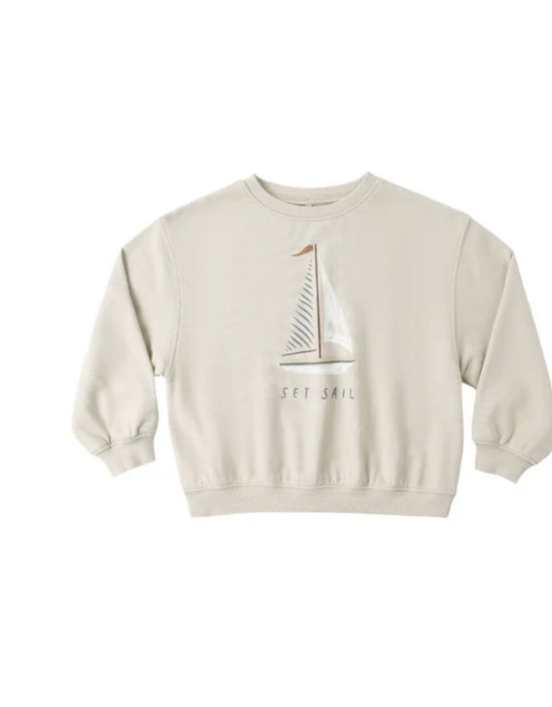 Rylee + Cru Inc. OVERSIZED SWEATSHIRT SET SAIL