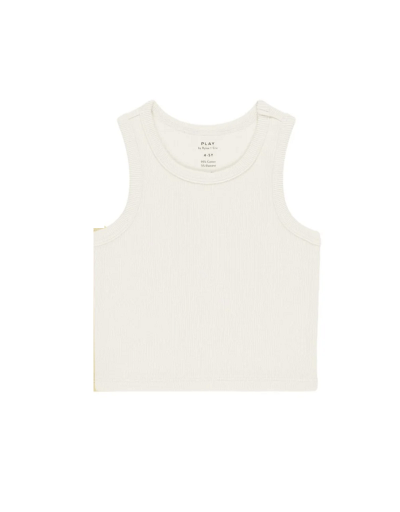 Rylee + Cru Inc. RIBBED TANK IVORY