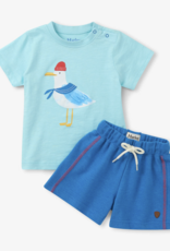 Hatley Kids Charming Seagull Tee Short Set