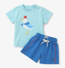 Hatley Kids Charming Seagull Tee Short Set