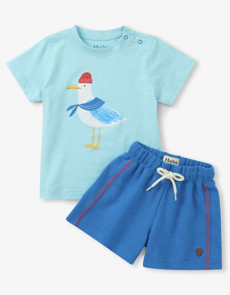 Hatley Kids Charming Seagull Tee Short Set