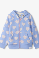 Hatley Kids Heart Burst Raw Edge Hoody