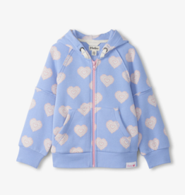 Hatley Kids Heart Burst Raw Edge Hoody