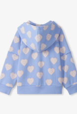 Hatley Kids Heart Burst Raw Edge Hoody