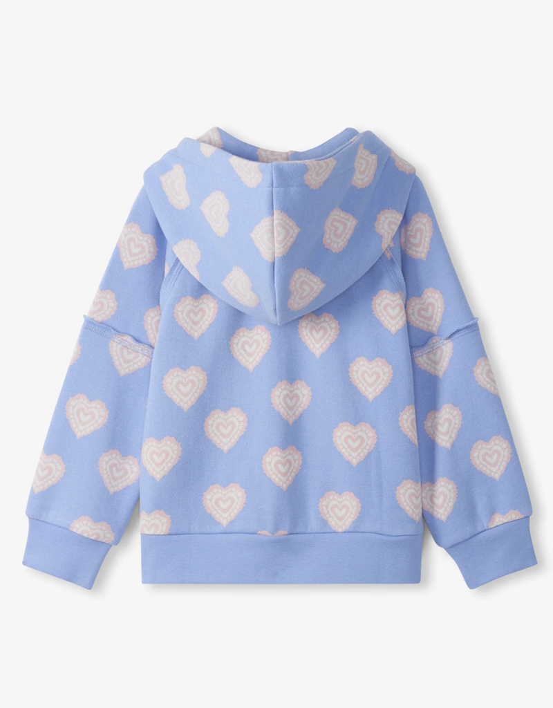 Hatley Kids Heart Burst Raw Edge Hoody