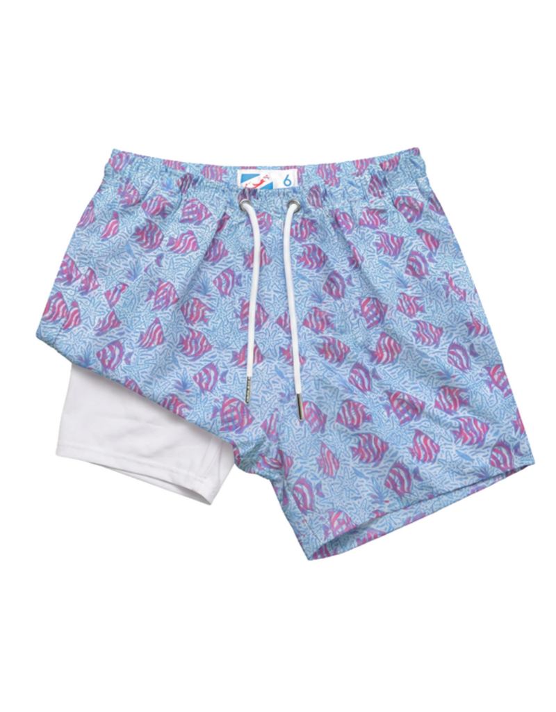 Bermies Coral Fish Swim Trunks