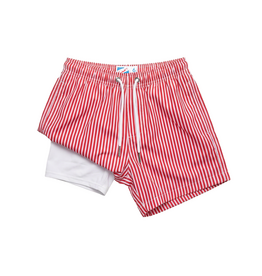 Bermies SALE Red Stripes Swim Trunks
