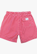 Bermies Red Stripes Swim Trunks