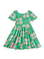 Tea Collection SALE. SHORT SLEEVE BALLET DRESS CARNATION FLORAL