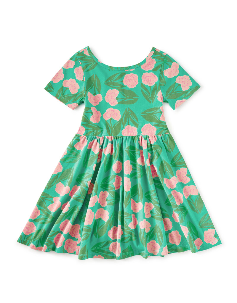 Tea Collection SHORT SLEEVE BALLET DRESS CARNATION FLORAL