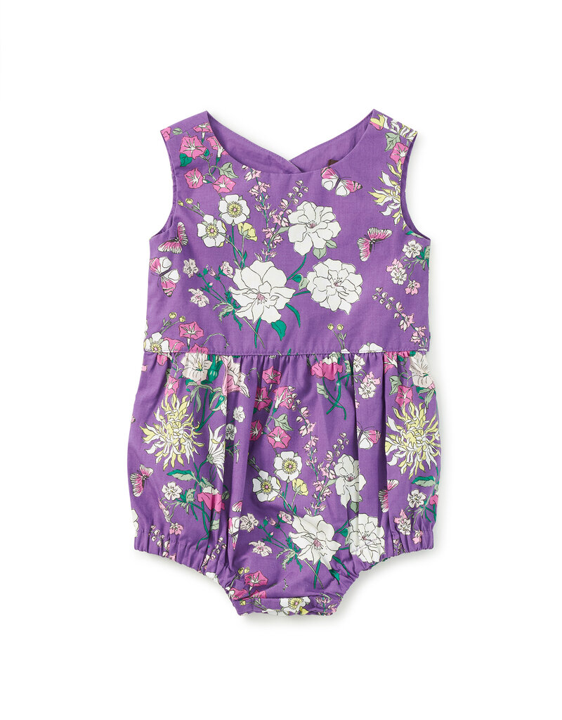 Tea Collection PEEK-A-BOO BACK ROMPER PORTUGUESE FLORAL