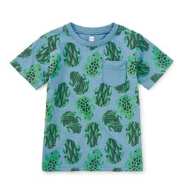 Tea Collection PRINTED POCKET TEE HOP A LONG FROGS
