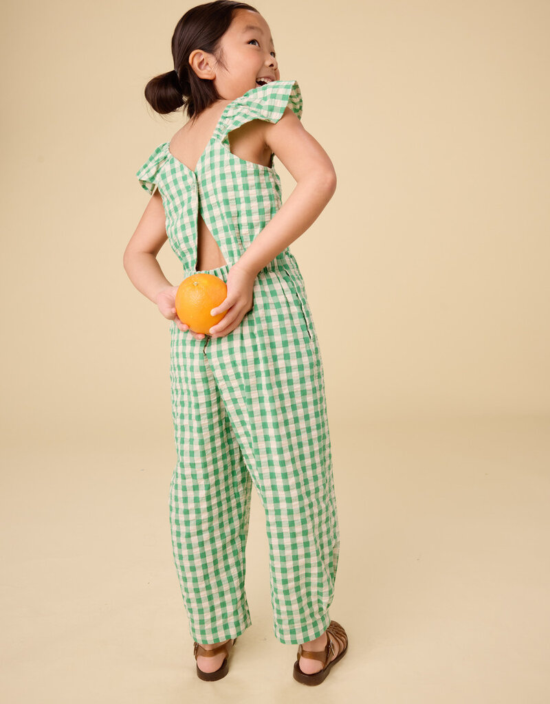 Tea Collection FLUTTER STRAP JUMPSUIT GARDEN PARTY CHECK