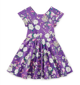 Tea Collection SALE BUTTON BACK SKIRTED DRESS PORTUGUESE FLORAL
