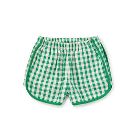 Tea Collection SALE WOVEN DOLPHIN SHORTS GARDEN PARTY CHECK