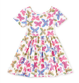 Tea Collection SHORT SLEEVE BALLET DRESS FLUTTER FIESTA