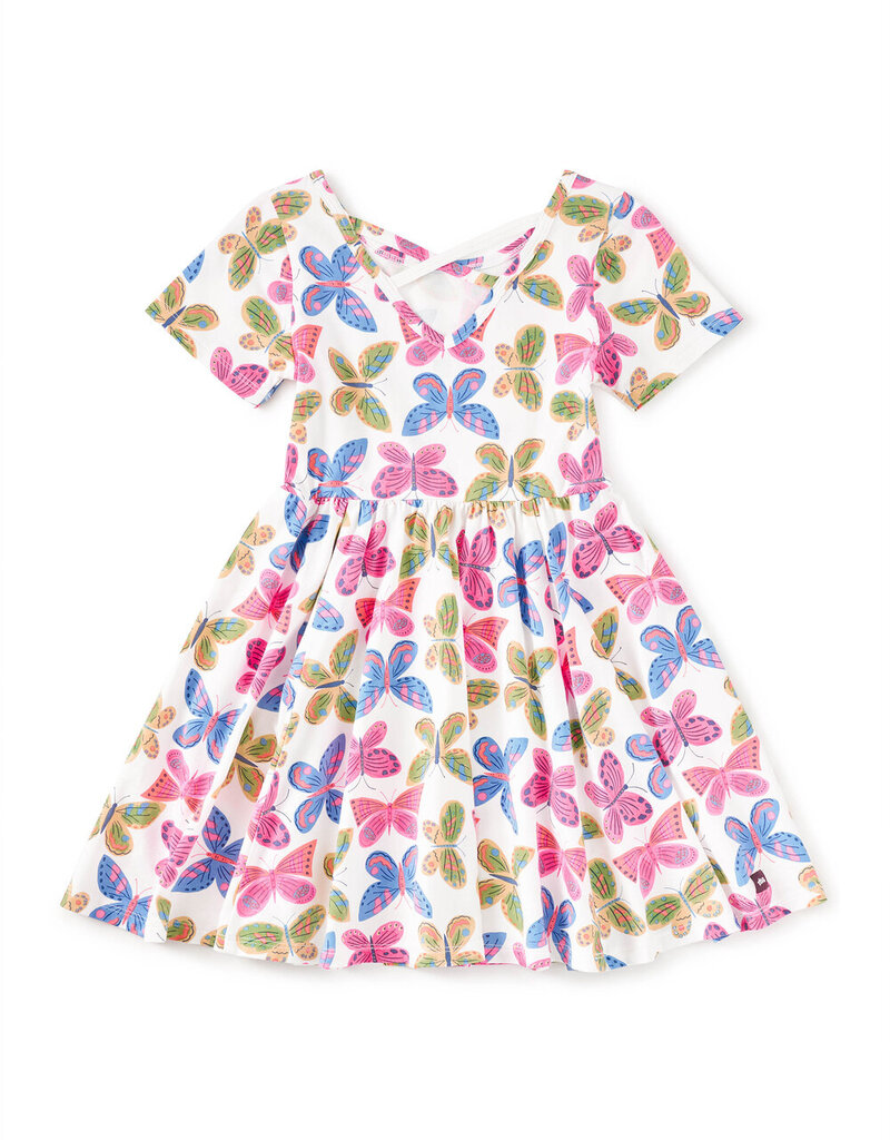 Tea Collection SHORT SLEEVE BALLET DRESS FLUTTER FIESTA