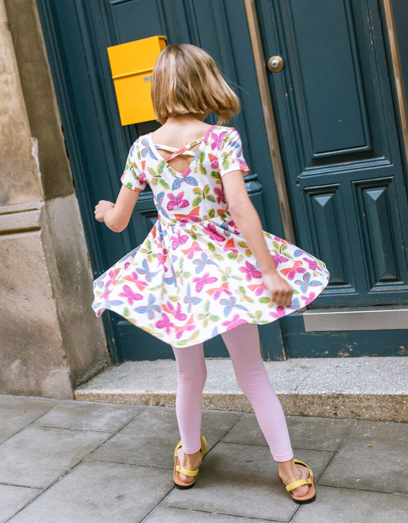 Tea Collection SHORT SLEEVE BALLET DRESS FLUTTER FIESTA