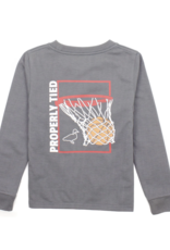 Properly Tied Swoosh L/S Battleship Grey