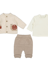 Mayoral Snail Sweater 3pc Pant Set