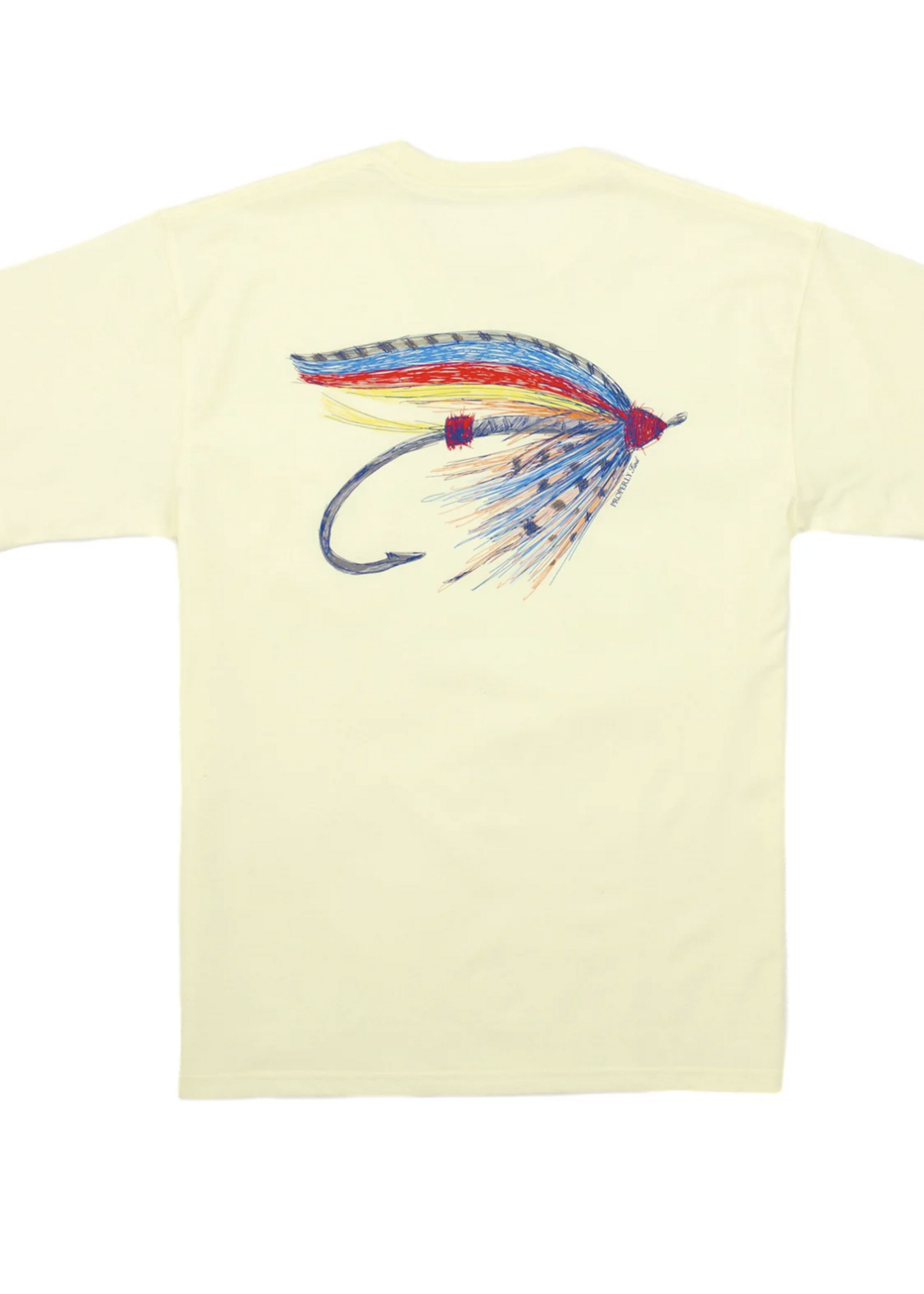 Properly Tied Mens Let It Fly S/S Light Yellow