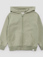 miles the label SALE. DUSTY GREEN ZIP UP HOODIE